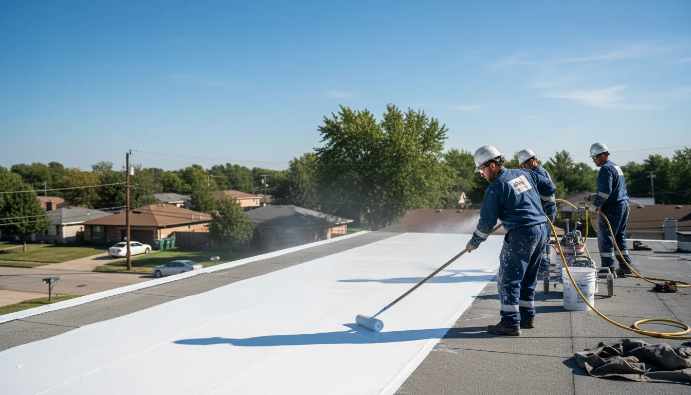 Commercial roof coating in Georgetown, MS near me